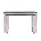 Homeroots 39" Gray and Silver Wood and Stainless Steel Rolling Sled Writing Desk 524924 - alternate 8
