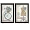 Homeroots Set Of Two Beautiful Journey Black Framed Print Wall Art, 2PK 405703 - alternate 1
