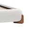 Homeroots Ivory Solid Wood And Boucle King Bed Frame 583191 - alternate 9
