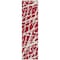 Homeroots 8' Runner Red and White Abstract Washable Non Skid Indoor Outdoor Runner Rug 559317 - alternate 9