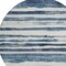 Homeroots 8' Denim Blue And Gray Round Striped Washable Indoor Outdoor Area Rug 605899 - alternate 6