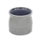 Homeroots Gray Ceramic 51 Ounce Striped Round Distressed Pot Planter 487408 - alternate 6