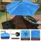 Pure Garden 10 Ft Offset Umbrella with Base, Hunter Green 50-LG1039 - alternate 6