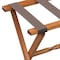 Homeroots Hotel Light Walnut Folding Luggage Rack With Four Straps 383074 - alternate 7