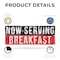 Signmission Now Serving Breakfast, 36 Inch x 96 Inch, Vinyl Banner B-96-30764 - alternate 4