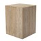 Homeroots 20" Beige Marble Square Block End Table 569939 - alternate 6