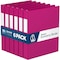 Davis Group Premium Economy, Angle D Ring, Binder, (Pink, 1"), PK6 2301-43-06 - alternate 1