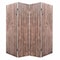 Homeroots 84" Brown Folding Four Panel Screen Room Divider 342772 - alternate 6