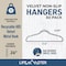 Lifemaster Velvet Non-Slip Hangers, Heavy Duty, 360 Deg Swivel Hook, Space-Saving, Ivory, 30PK LMGR33Y - alternate 6