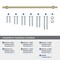 Amerock Radius 18 inch 457mm Center-to-Center Golden Champagne Appliance Pull BP54051BBZ - alternate 3