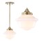 Jonathan Y Kurtz 7.2" Adjustable Drop Metal/Glass LED Pendant, Brass Gold JYL3516A - alternate 15
