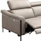 Homeroots 96" Light Gray Leather Reclining Wood USB Sofa 719568 - alternate 2