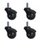 Service Caster 2 Inch Gloss Black Hooded 5/16 Inch Threaded Stem Ball Caster SCC, 4PK SCC-TS01S20-POS-GB-516-4 - alternate 1