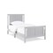 Homeroots Gray And White Reversible Solid Wood Twin Bed Frame 530216 - alternate 4