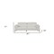 Homeroots 87" White Italian Leather Sofa With Silver Legs 329688 - alternate 5