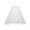 Besa Lighting Dylan Stem Pendant, White, White Finish, 1x30W LED 1TT-DYLANWH-LED-WH - alternate 1