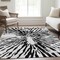 Homeroots 9' X 12' Ivory Black And Gray Abstract Washable Indoor Outdoor Area Rug 588014 - alternate 8