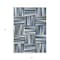 Homeroots 3' X 5' Denim Blue Gray And Ivory Geometric Washable Indoor Outdoor Area Rug 598250 - alternate 7