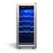 Tcl 1.8 Cu. Ft. 18-Bottle Wine Cooler, Low Noise, Digital Controls, LED Light, Glass Door, Stainless TRW18F6AS - alternate 1