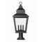 Z-Lite Raphael Sand Black 3 Light Outdoor Pier Mounted Fixture 5029PHBR-533PM-BK - alternate 6