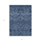 Homeroots 8' X 10' Navy Blue And Denim Blue Floral Washable Indoor Outdoor Area Rug 588897 - alternate 5