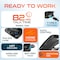 Delton Noise Canceling Bluetooth Computer Headset Headphones and Charging Case, MS Teams K130 - alternate 8