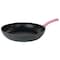 Oster Rigby 9.5 Inch Aluminum Nonstick Frying Pan in Pink with Pouring Spouts 127540.01 - alternate 1