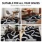 World Rug Gallery Distressed Stripe Pattern Shag Area Rug 2 ft x 3 ft Anthracite WR122ANTHRACITE2X3 - alternate 8