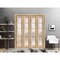 Sartodoors Sliding Closet Double Bi-fold Doors Oak Solid Core Modern Interior QUADRO4002DBF-DUB-72 x 96 (4* 18x96) - alternate 5
