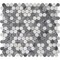 Apollo Tile 11x12 Bardiglio Nuvolato, Carrara Marble Polished Floor and Wall Mosaic Tile 4.83 sqft/case, 5PK APLSE88P06PA - alternate 1