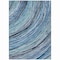 Homeroots 3' X 5' Blue Aqua And Ivory Abstract Washable Indoor Outdoor Area Rug 631233 - alternate 9