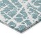 Homeroots 8' Runner Teal Abstract Washable Non Skid Indoor Outdoor Runner Rug 559326 - alternate 8