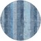 Homeroots 8' Blue And Gray Round Striped Washable Indoor Outdoor Area Rug 617838 - alternate 7