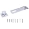 Prosource Safety Hasp, 4-1/2 in L, 4-1/2 in W, Steel, Zinc, 3/8 in Dia Shackle, Swivel Staple LR-126-BC3L-PS - alternate 1