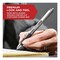 Sharpie S-Gel Premium Metal Barrel Gel Pen, Retractable, Medium 0.7 mm, Black Ink, Black Barrel, 4PK 2194703 - alternate 4