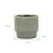 Homeroots Green Ceramic 41 Ounce Striped Round Distressed Pot Planter 487432 - alternate 5
