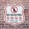 Signmission No Soliciting Shield Sign No Politics Ma, 6 inch X 6 inch, Plastic Sign, 2PK SHI-P-2PACK-6-403 - alternate 5