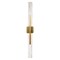 Cwi Lighting Curva Integrated LED 36in Brass Vanity Light with Handcrafted Glass 1725W36-2-624 - alternate 5