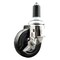 Service Caster 4 Inch 316SS Soft Rubber Wheel Swivel 1-3/8 Inch Expanding Stem Caster Brake SCC SCC-SS316EX20S414-SRS-TLB-138 - alternate 1