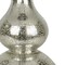 Homeroots 21" Silver Glass Gourd Table Lamp With White Drum Shade 524403 - alternate 7