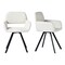 Homeroots Set of Two Beige and Black Fabric and Steel Dining Arm Chairs, 2PK 719343 - alternate 7