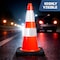 Dsv Standard Traffic Safety Cone 36 in with Heavy Black Base and Reflective Collars 1 PK, Orange, PVC 97136 - alternate 4