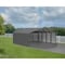 Arrow Storage Products 20 x 20 x 7 ft Charcoal Steel Carport with 3 Wall Kits CPHC202007ECL3 - alternate 5