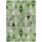 Homeroots 10' X 14' Green And Fern Green Geometric Washable Indoor Outdoor Area Rug 583015 - alternate 8
