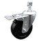 Service Caster 4 Inch SS Soft Rubber 1/2 Inch Threaded Stem Caster with Total Lock Brake SCC SCC-SSTSTTL20S414-SRS-121315 - alternate 1