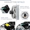 Ipower 10 Inch Shutter Exhaust Fan Aluminum+  fan speed controller + Disposal Power Cord Kit HIFANXEXHAUST10CTB - alternate 10