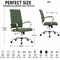 Leisuremod Benmar Ergonomic High Back Ribbed Leather Executive Office Chair BOT19GL - alternate 9