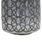 Homeroots 12" Dark Gray Geometric Round Glass Table Vase 565434 - alternate 8