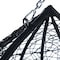 Leisuremod Teardrop Hanging Swing Chair with Stainless Steel Stand, 440 lb Capacity, Weatherproof RSCBL-57TP - alternate 9