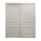 Sartodoors Sliding Closet Bypass Doors 36 x 80 inches, Ego 5012 Painted White Oak, Rails Hardware Set, Wood EGO5012DBD-PWO-36 - alternate 1